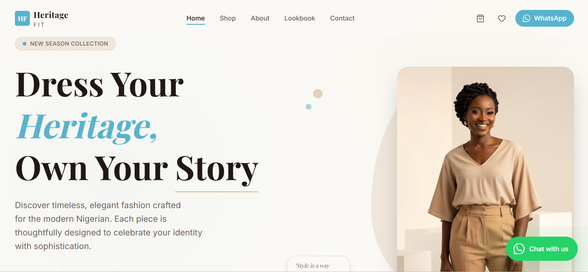 Heritage Fit Fashion Brand